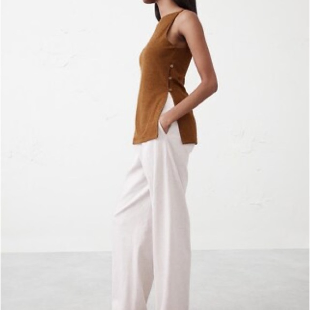 Banana Republic Tan Sleeveless Tank Top